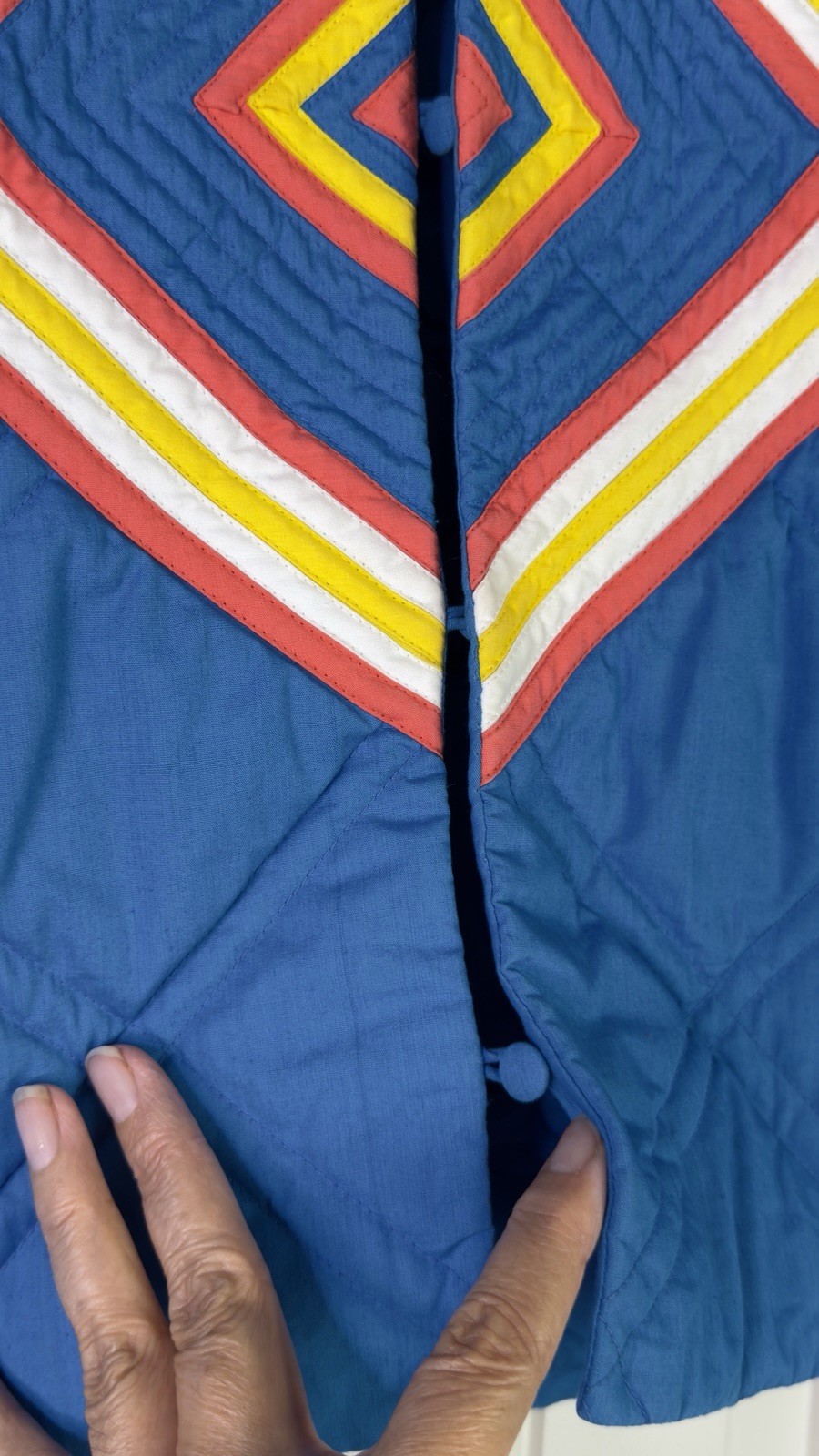 Vintage Rare Star Of Siam Jacket Quilted Cotton Mod Space Age Retro Ski Sz 4