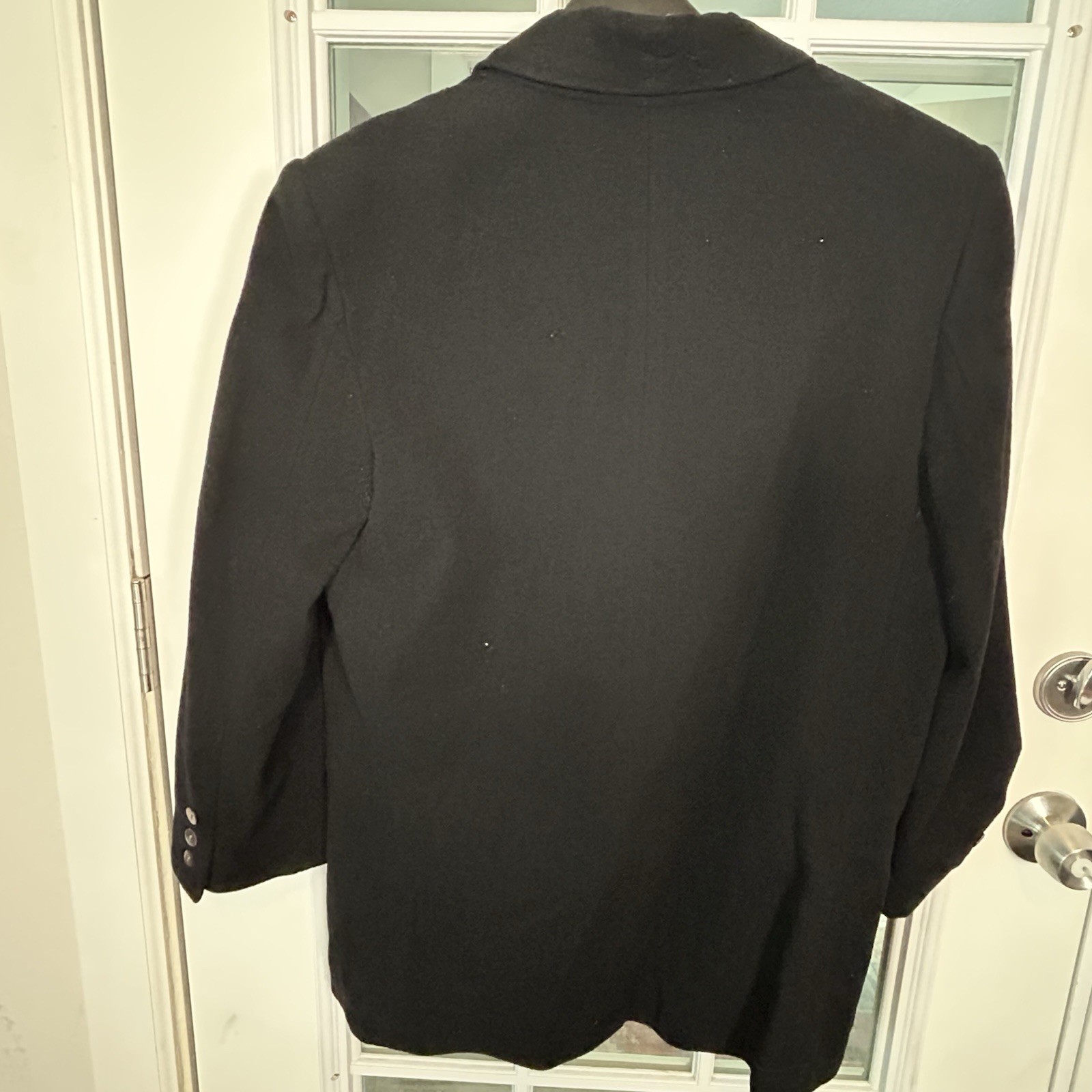 Vintage 90’s Valerie Stevens Wool Cashmere One Button Shawl Collar Blazer Sz 14
