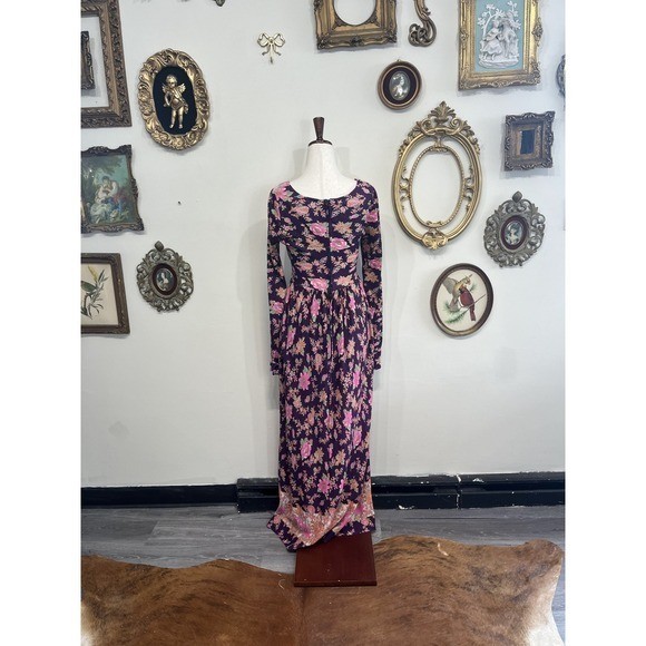 This is Yours San Francisco Vintage 70s Floral Maxi Dress