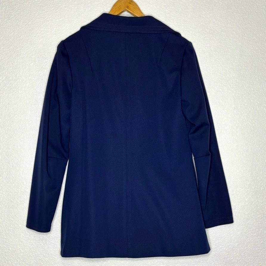 VTG Vicky Vaughn 60s 70s Sport Navy Blue Blazer Jacket Orange Gold Lining 15