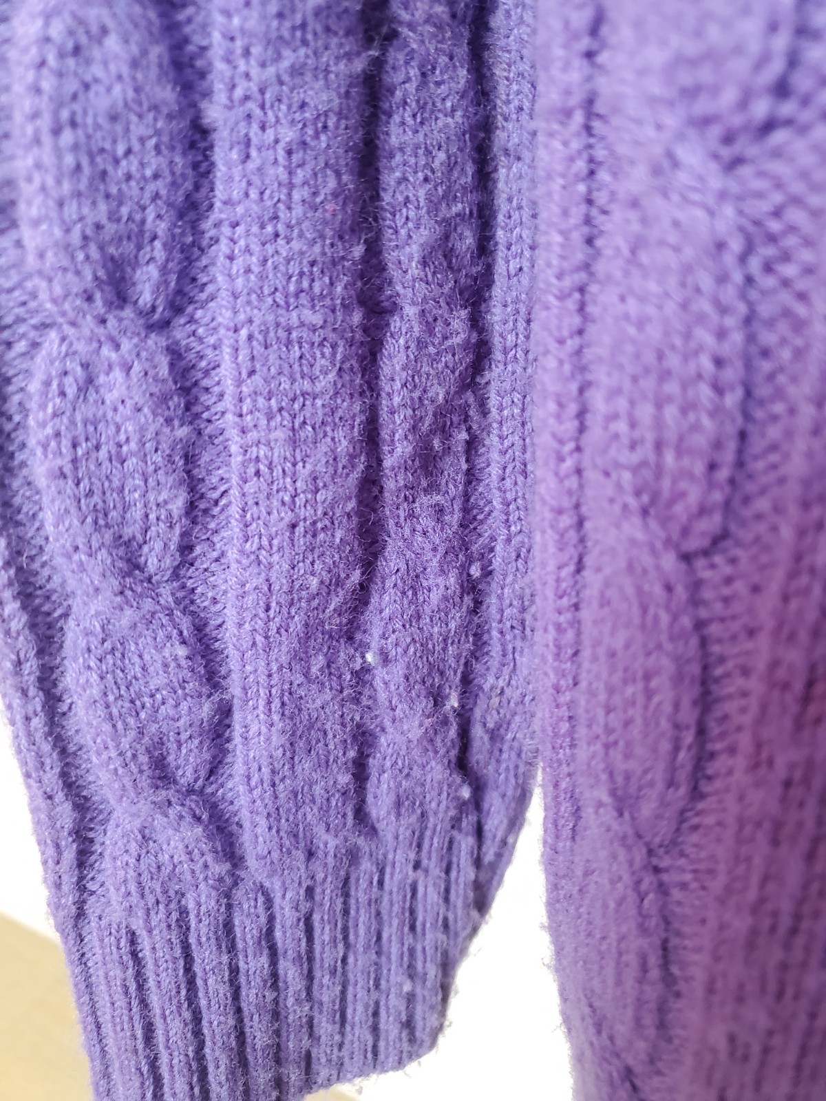 VTG 60’s JERSILD Purple Button Down ski CARDIGAN Sweater 100% ORLON WINTUK SZ 40