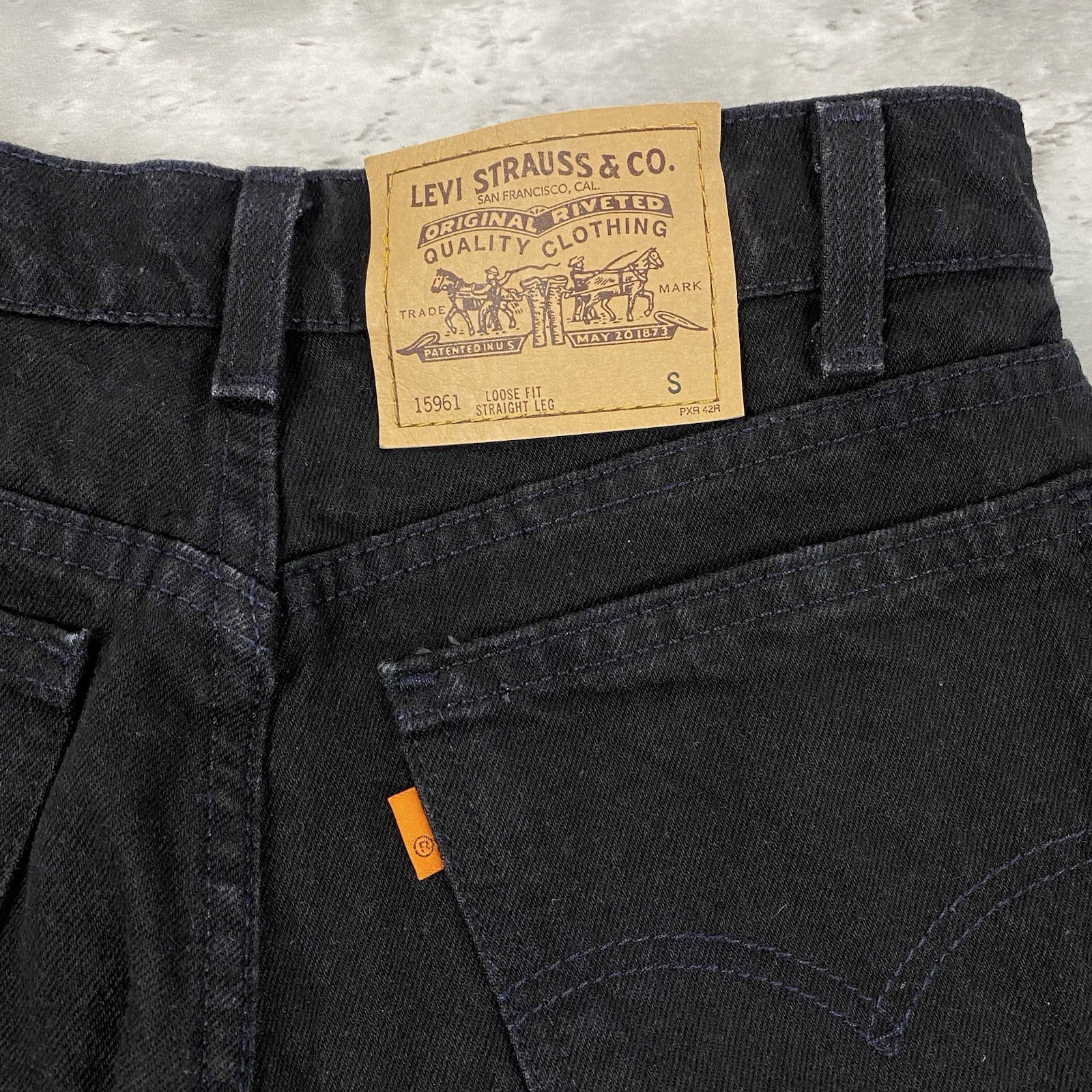 vintage Levis 960 black Loose Fit Straight Leg jeans denim Womens 8 Reg S 90s
