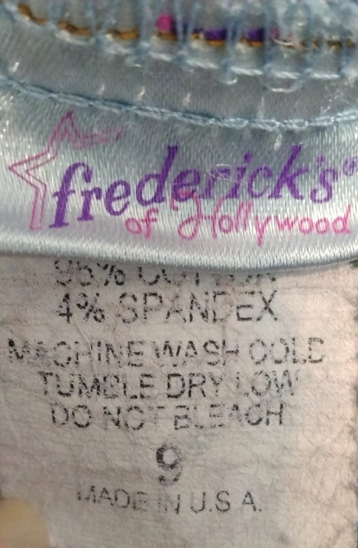 VTG Overalls Fredericks of Hollywood Denim Jumpsuit Women’s sz 9 70s 80s Disco