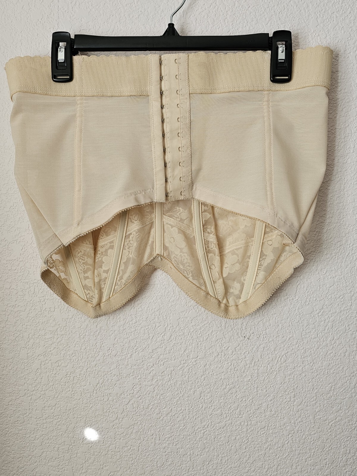 Vintage Strapless Bra Bustier Lace 44DD Wynette By Valmont 1x 2x Union Made USA