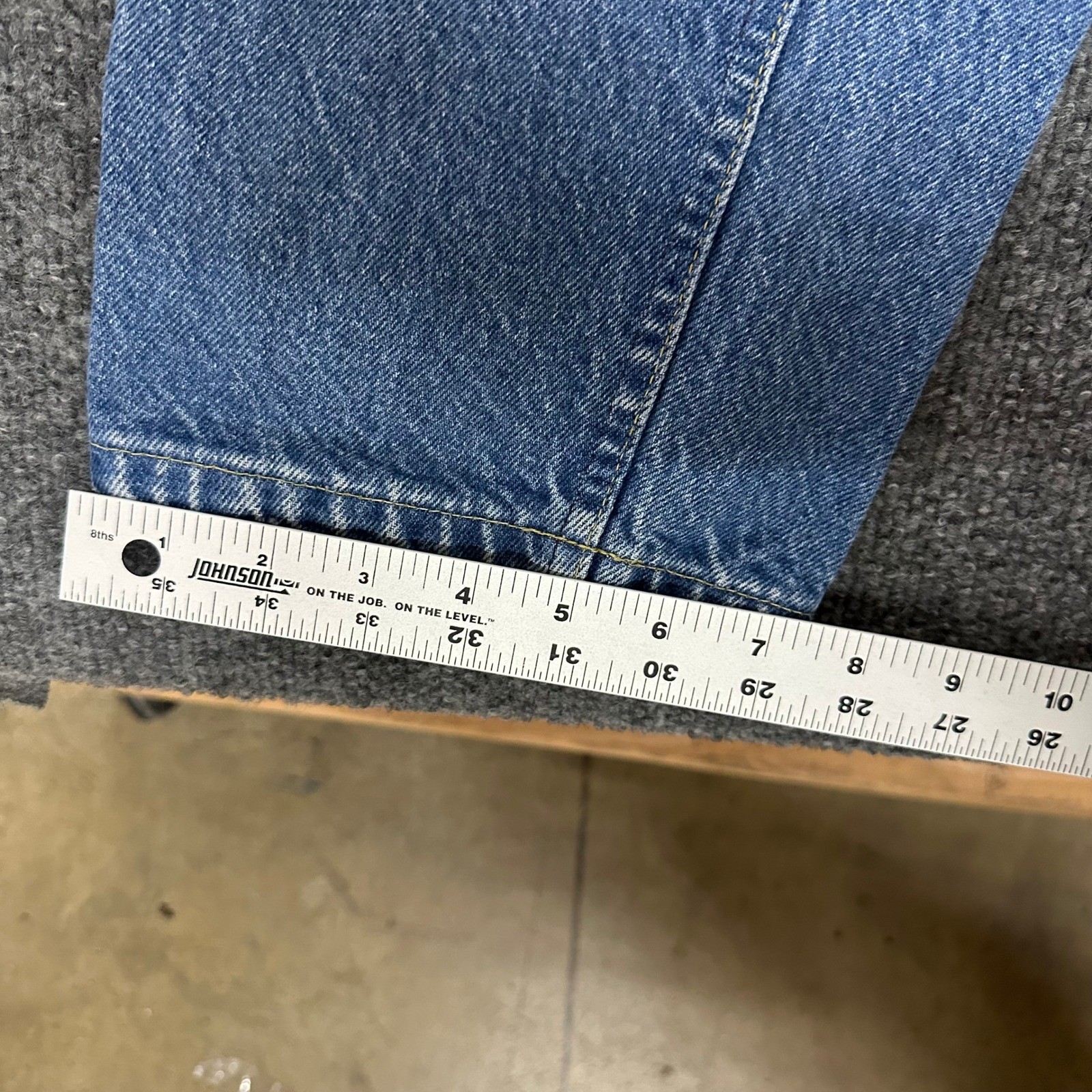 Lee Jeans Womens Size 32×34 Blue High Rise Straight Leg Denim Vintage