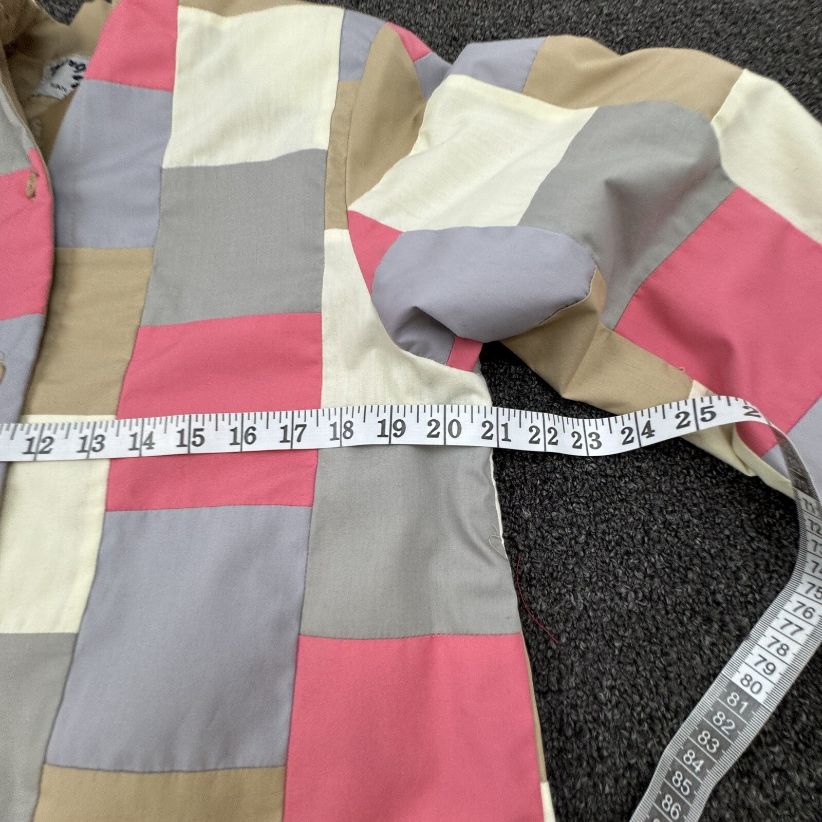 Marguerite Rubel Vintage 1980s Multicolor Pastel Bomber Jacket Patches Women 10