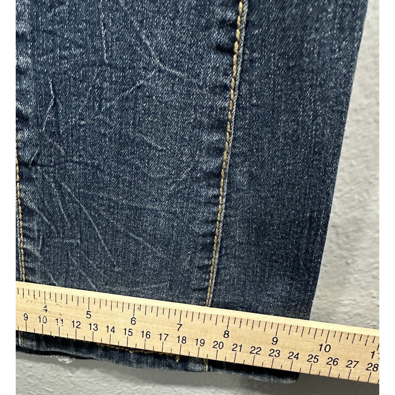 1St Kiss Flare Jeans Women’s Size 7 Blue Stretch Front Pockets Vintage Y2K 90s