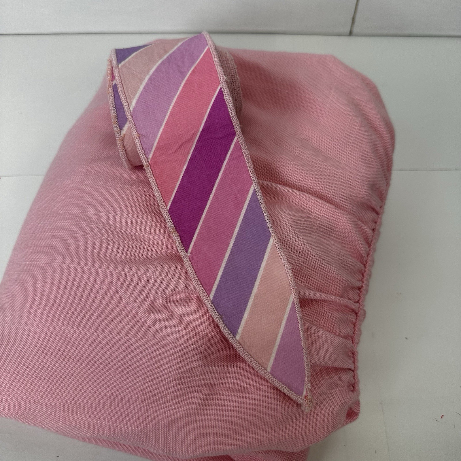 VTG Leslie Fay Womans Pink Shirt DressUSA Belted Pockets Cottagecore 90s 14 READ