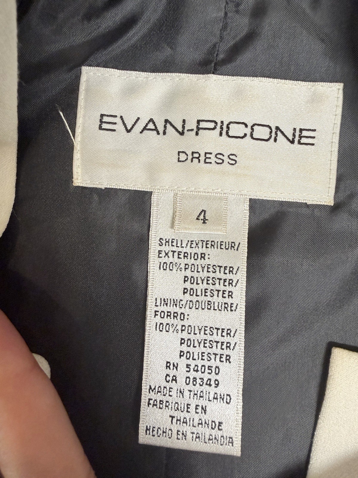 Vintage Women’s Evan Picone Button Down Sheath Dress Size 4
