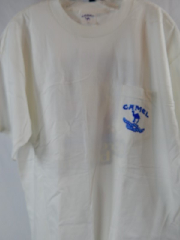 Nos USA Vintage 1990s CAMEL Groove Blender Big Vegas 2 Sided Pocket T Shirt XL