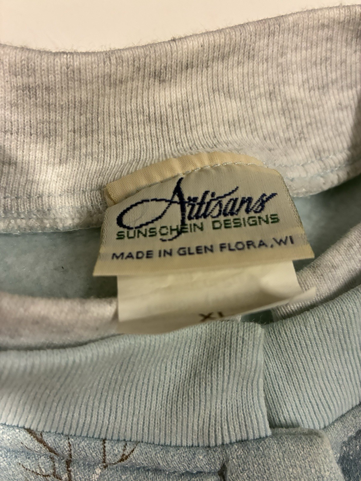 Vtg Winter Scene Graphic Sweatshirt Jacket Women’s Med Grandmacore Button (XL!)