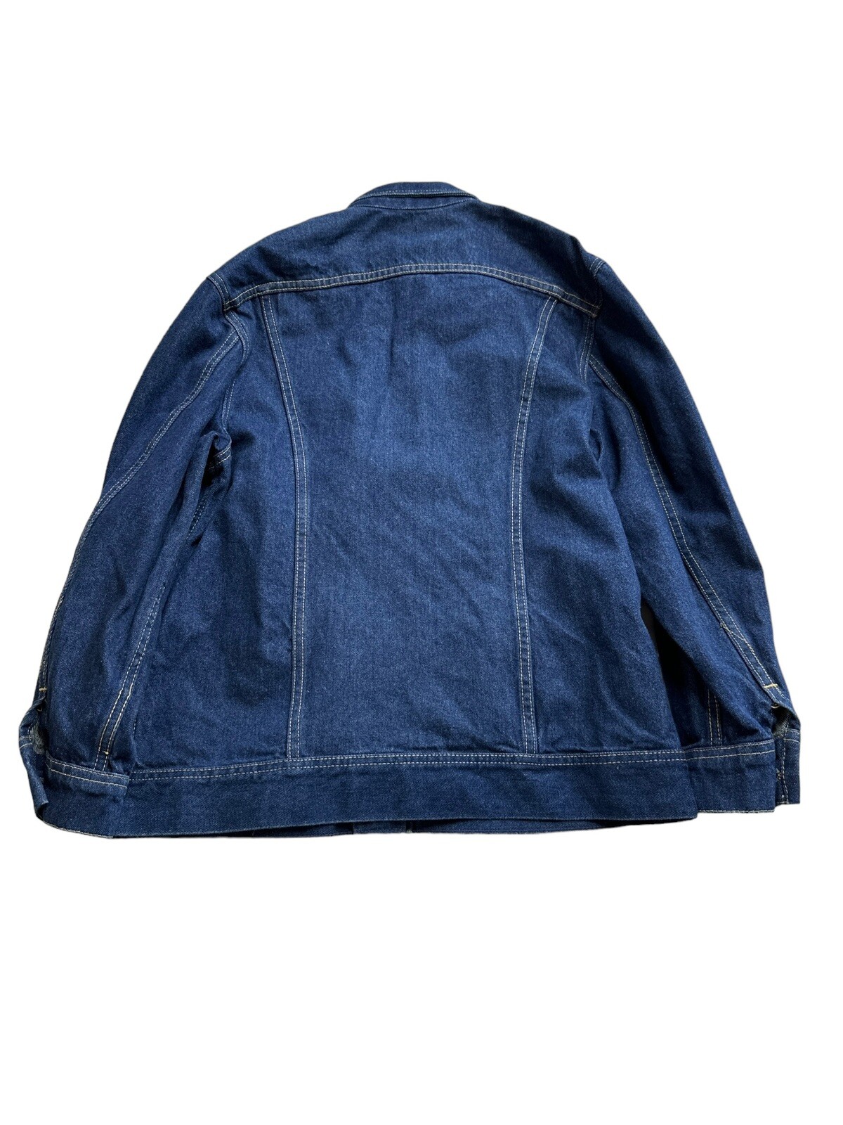 Vintage 90s Ms Lee Denim Jean Trucker Jacket Womens Size 9/10 40 Dark