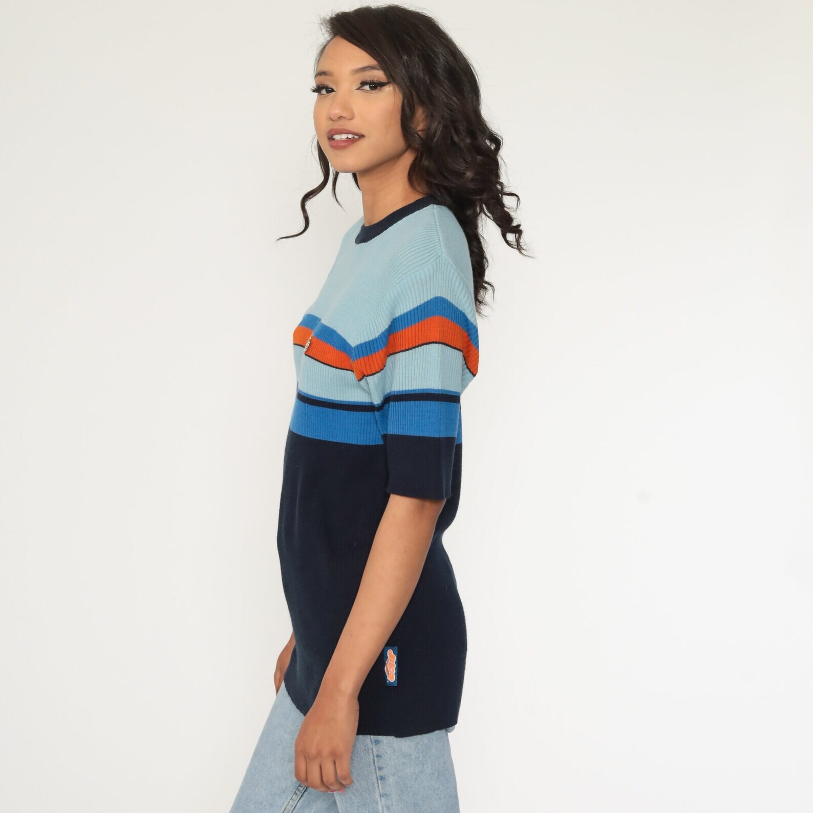 Vintage JNCO Y2K Knit Ribbed Colorblock Skater Punk Retro Streetwear Grunge XL