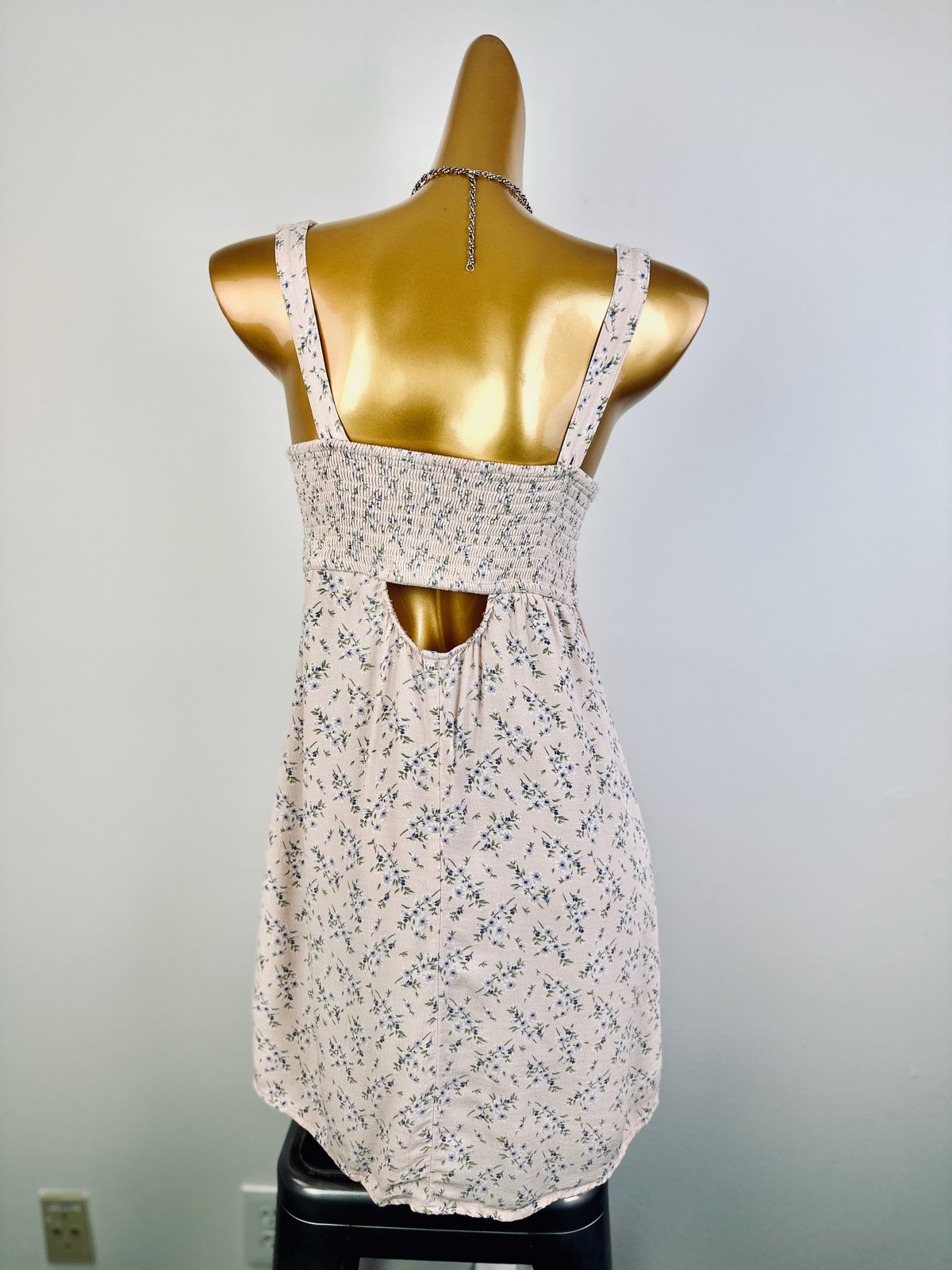 Vintage VTG 90s grunge dress cottagecore floral print prairie mini sundress