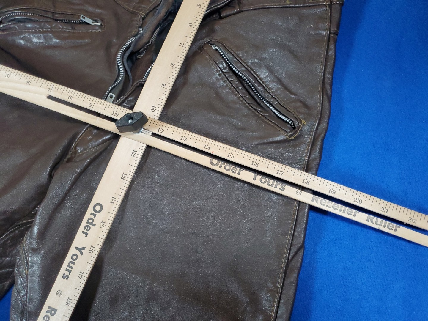 Vintage Brooks Leather Sportswear Pants Size 28 Biker Riding Racing Made USA