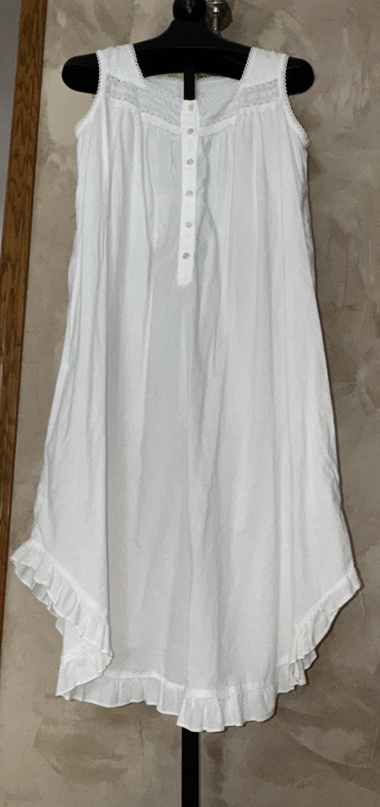 VTG Belle Pointe Nightgown Cottagecore White Day / House Dress Embroidered