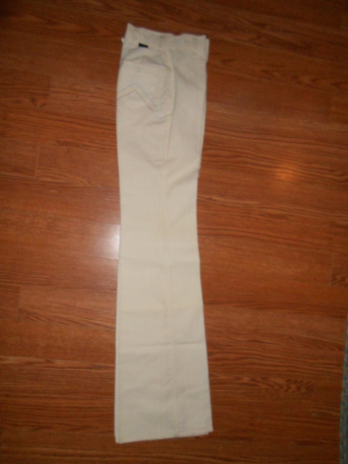 Womens True 70s Vintage Wrangler Denim Khaki Beige Jean Pants sz 3 Juniors 22.5″