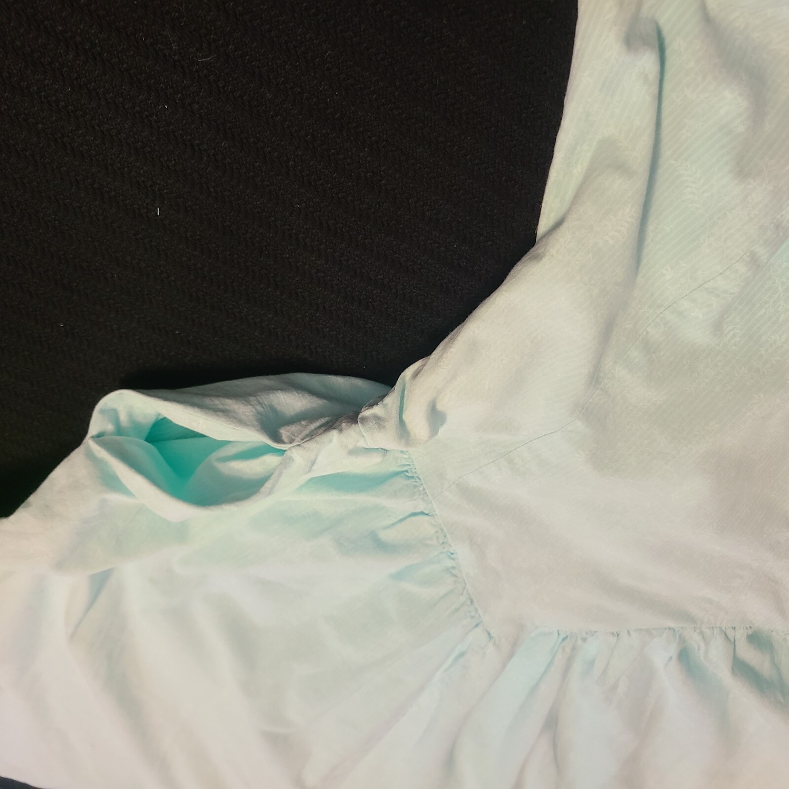 Vtg 80’s Joni Blair Dress Sz 7 Pastel Blue Green Stripes Floral Retro Sundress