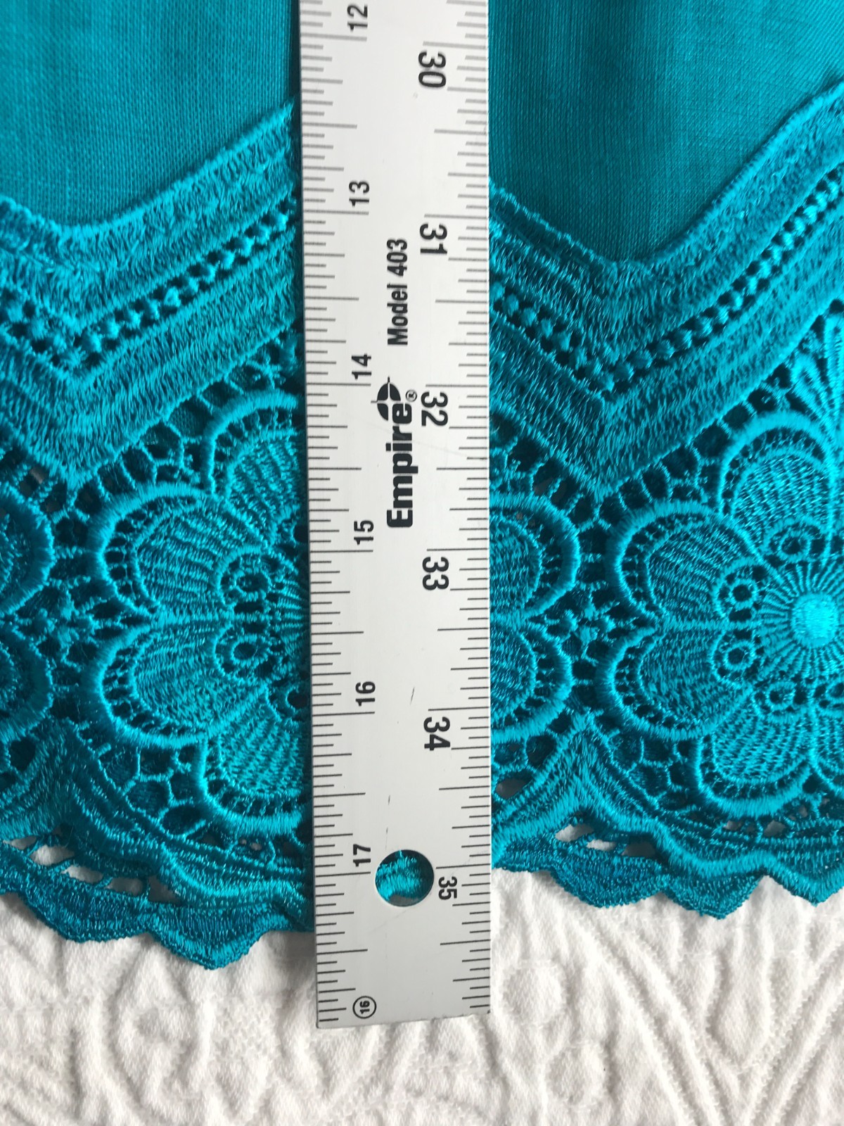 Vintage Digna Yero Linen and Lace Midi Skirt Set Size 10 Lined Teal
