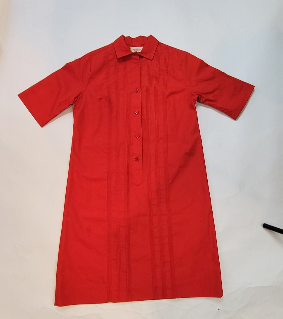 Vintage 1950’s Lady Van Heusen Vanopress Shirt Dress/ House Dress Size 12