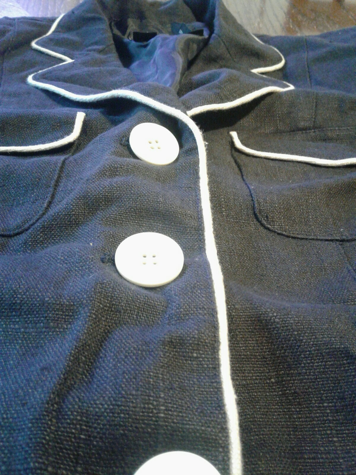 Vintage DKNY Blazer Size 4 Linen (cb33)