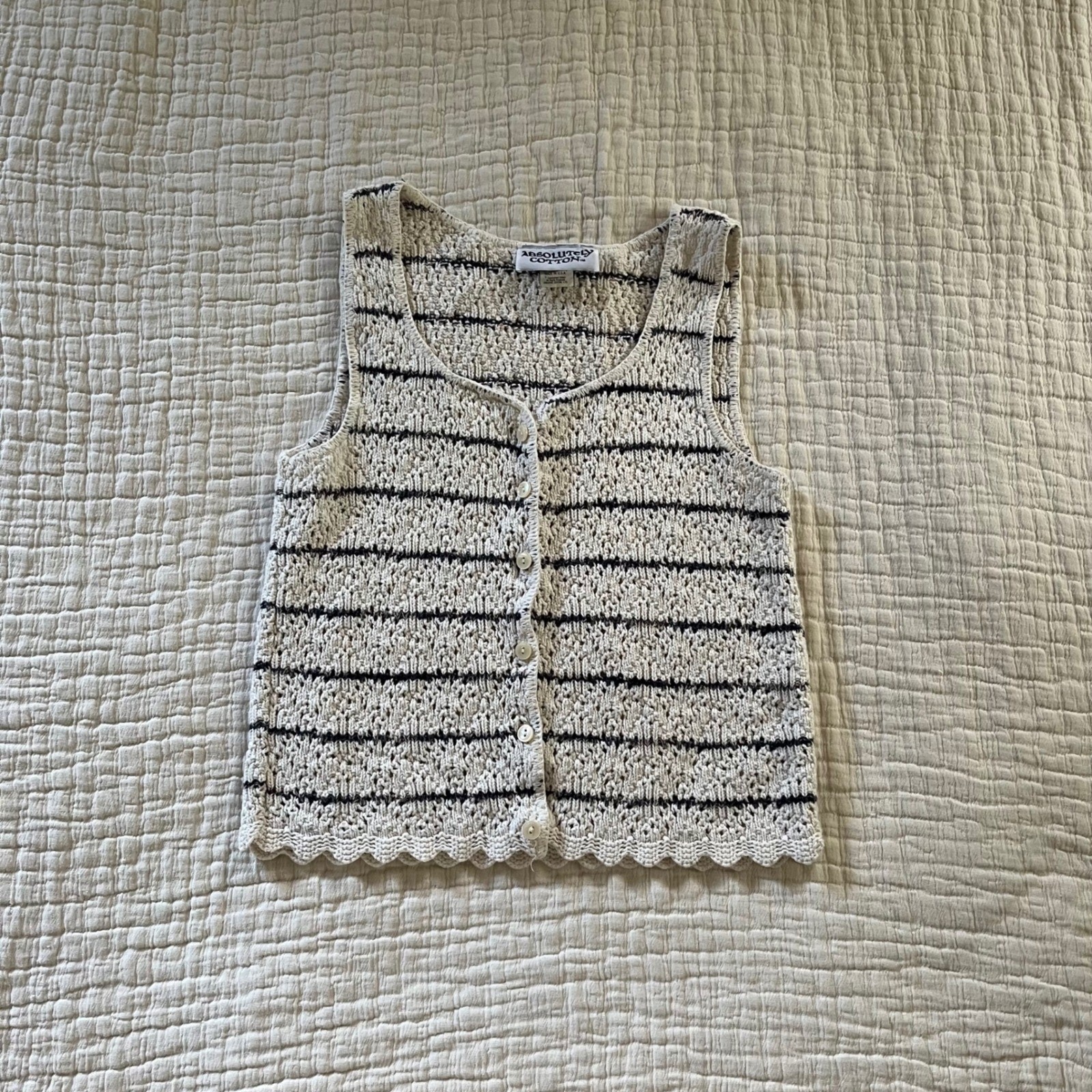 Vintage Cotton Made in USA Woven Top