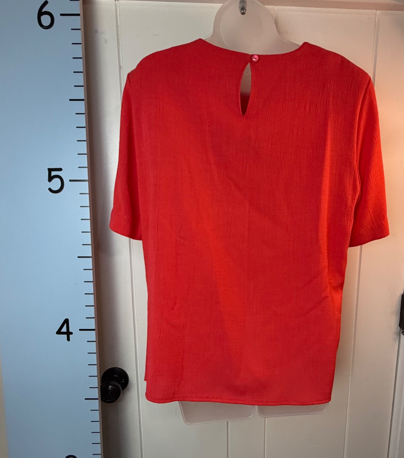 Vintage New City Girl Nancy Bolen Red/Orange 2PC Blouse Blazer Set Large Women’s
