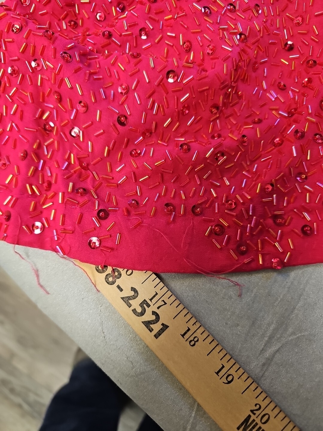 Alyce Designs Vintage 80s Pink Sequin Pageant Prom Party Formal Dress size 2 Zip