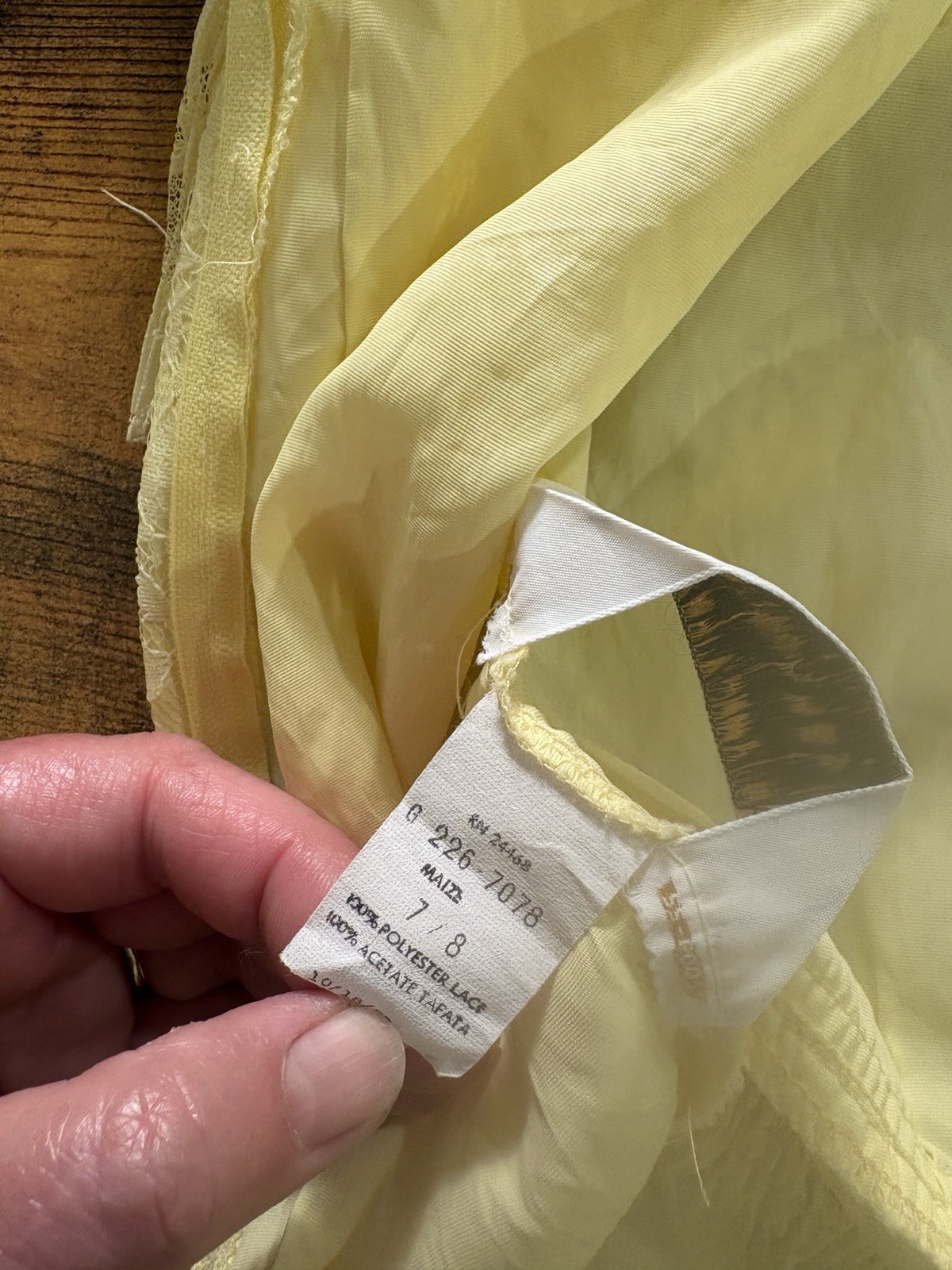 Vintage J.C. Penney Yellow 70s Edwardian Party Prom Dress Gown Sz 7/8 Beautiful!