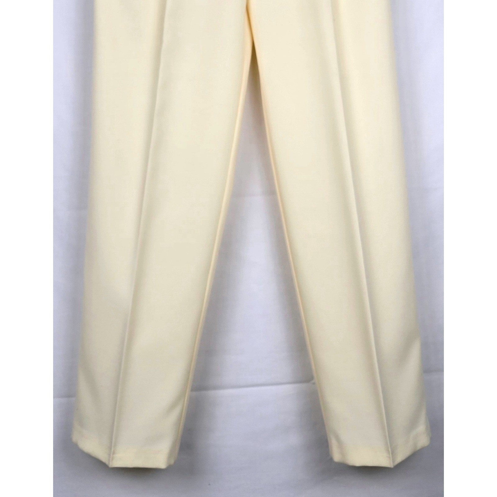 Vintage 90s Counterparts Off White High Rise Pleated Trousers Size 12 NWT