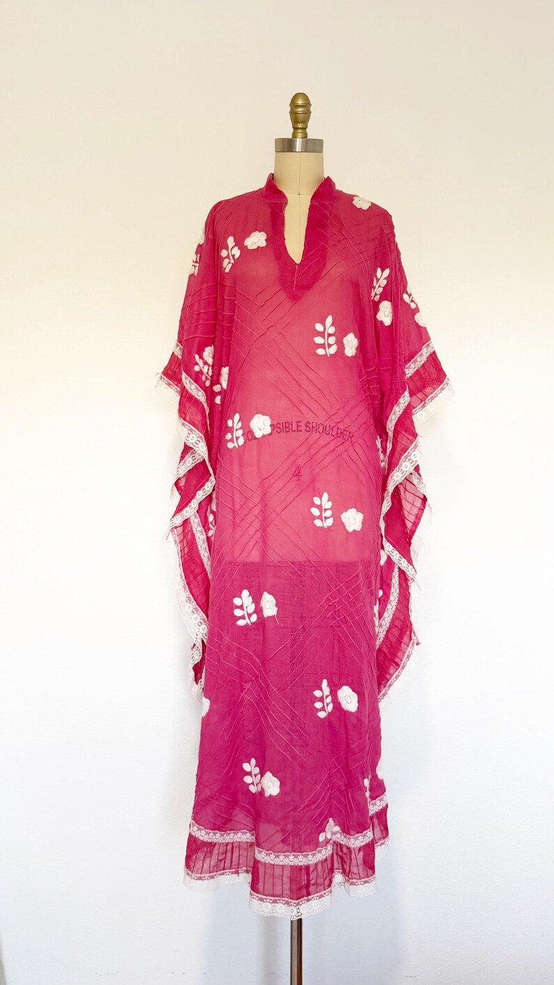 Vintage Caftan / Mexican Caftan / 1970s Caftan / One Size