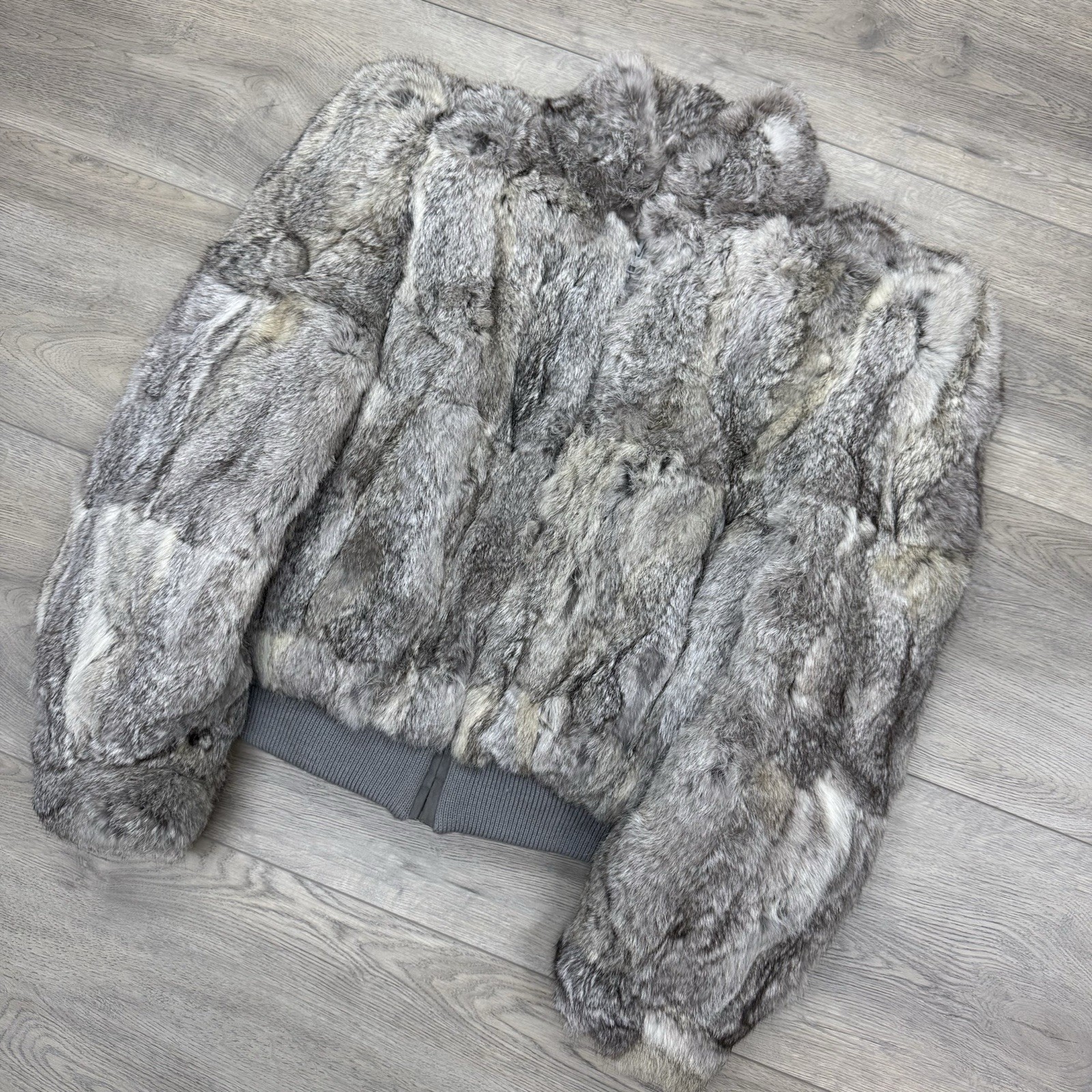 VTG Dyed Rabbit Fur Jacket Women’s Sz M Hong Kong Old Money NYC
