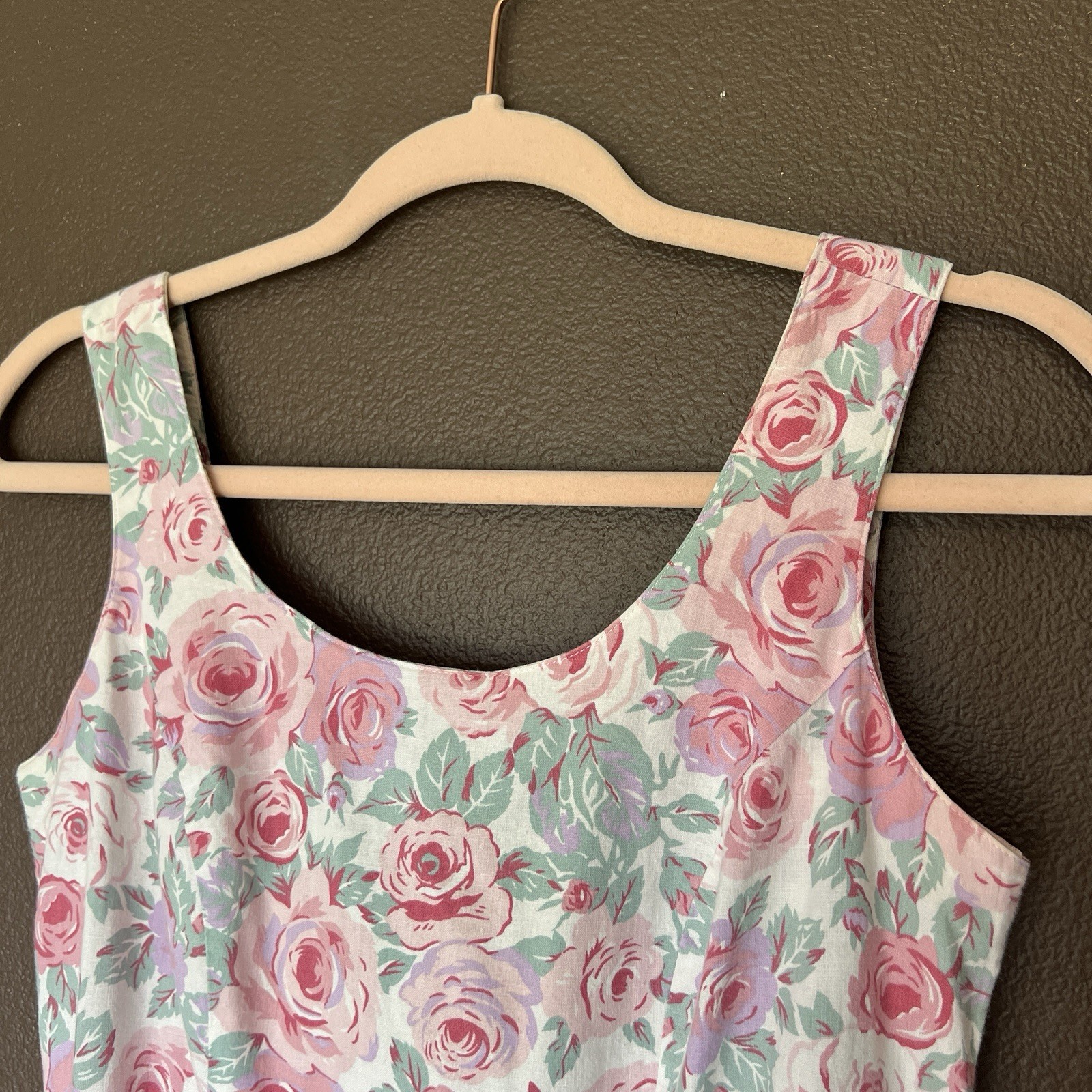 90s Joni Blair Floral Sundress Cottagecore Pastel Romantic