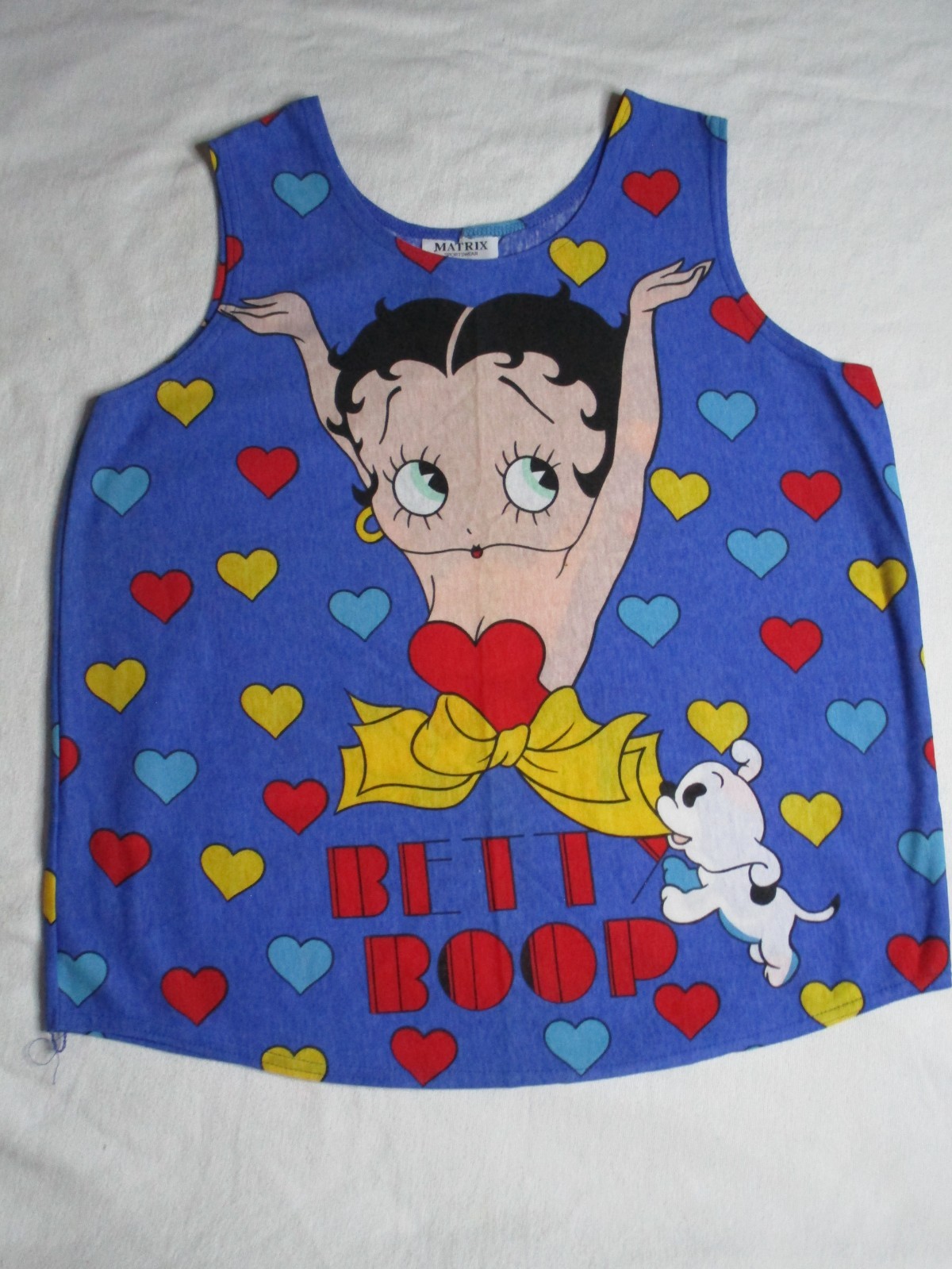 NWT VTG Matrix Sportswear 90’s Betty Boop Double Sided Tank Top Size Large NEW