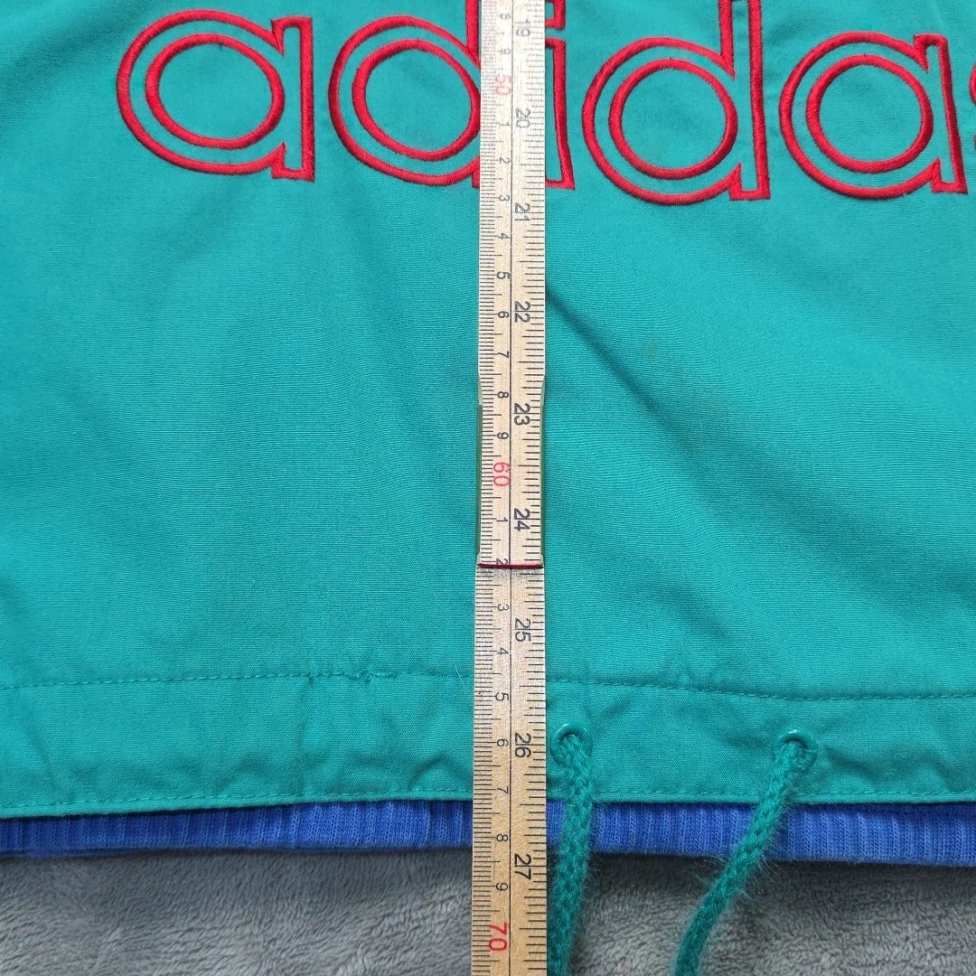 Vintage Adidas 1/2 Zip 80’s 90’s Turquoise Purple Red Big Logo Y2K Street…