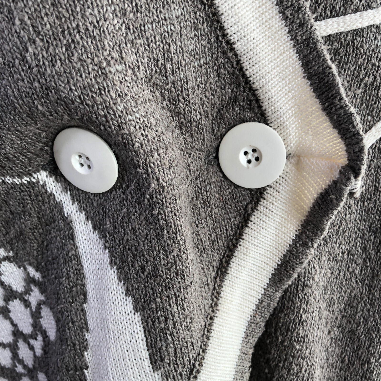 Vintage Austria Skirt Suit Cardigan Womens 8 Gray Cotton Silk Tailored Knit