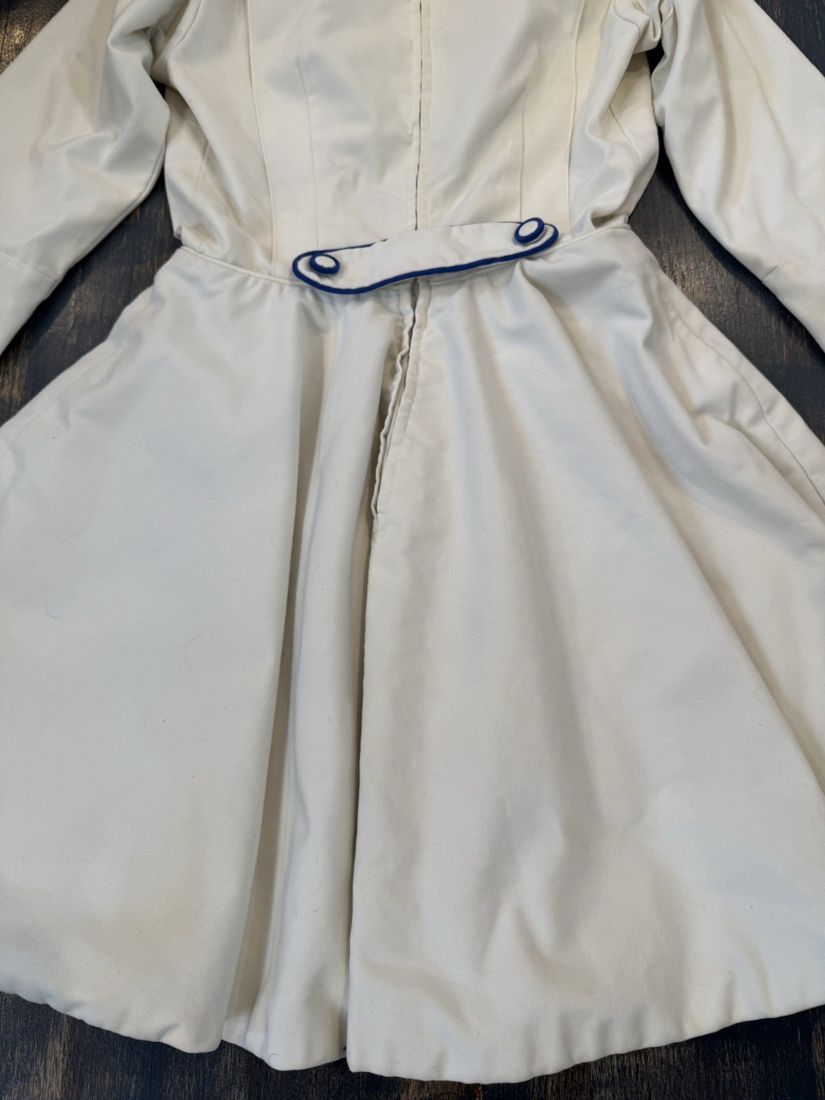 Vintage 1950-60s Cheerleading Uniform Outfit Heavy High Quality Blue & White