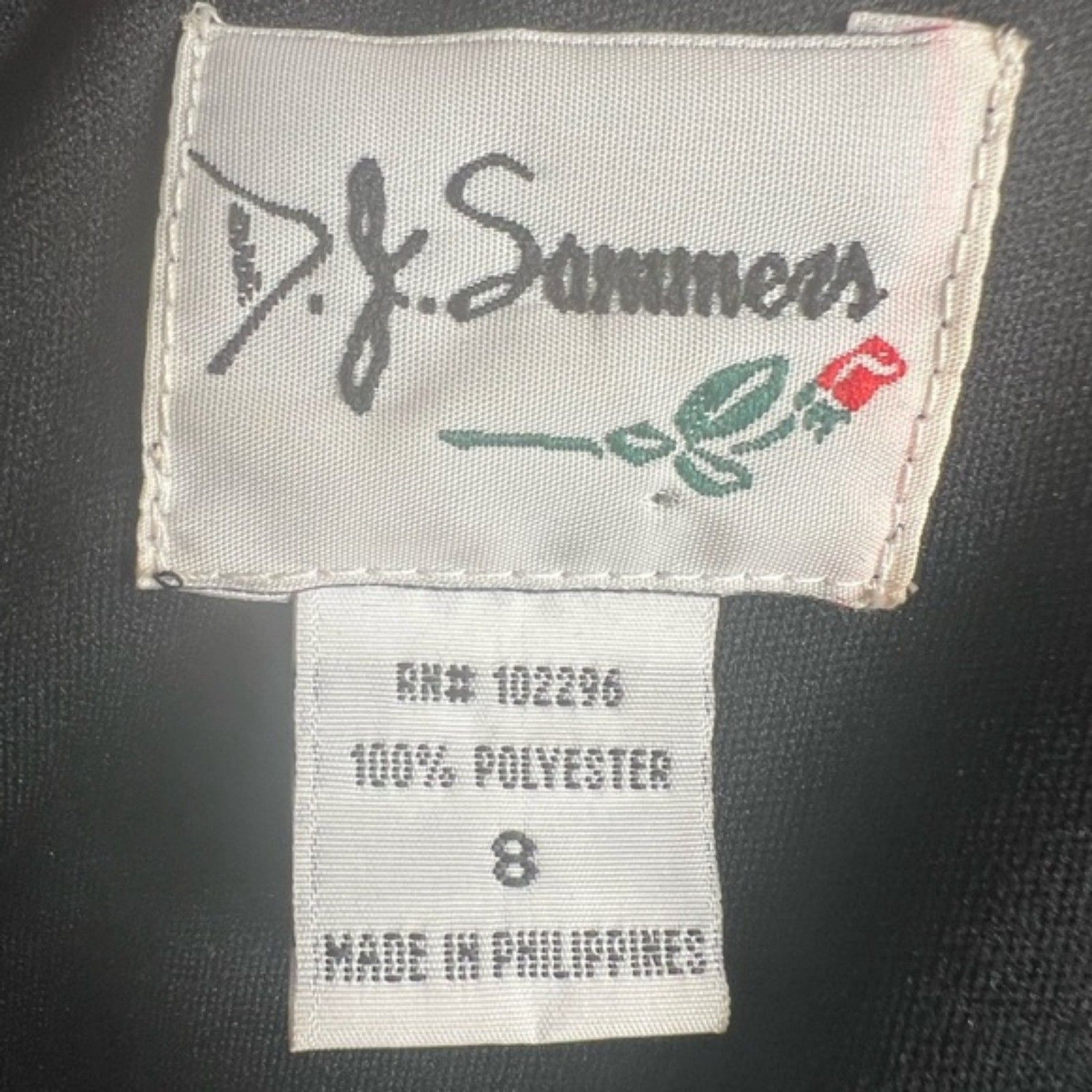 Vintage D.J. Summers Little Black Pleated Dress – Size 8