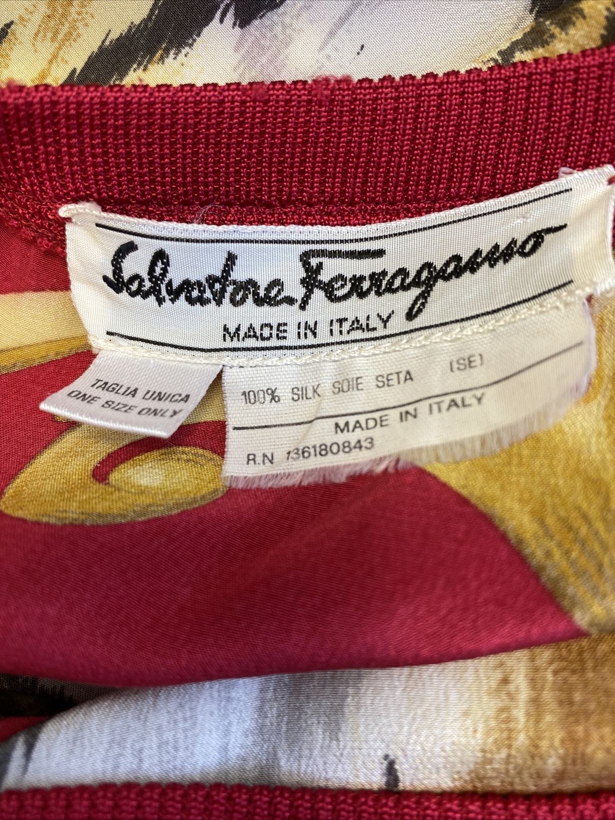 SALVATORE FERRAGAMO JERSEY WOMEN SHIRT WOMAN VINTAGE JHD134