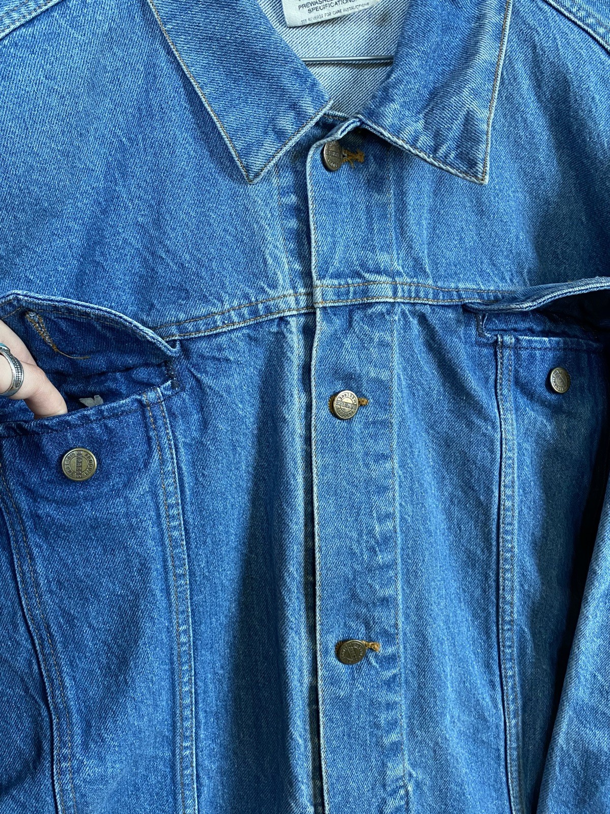 Vintage Limited Express Women’s Denim Jean Jacket Size Large Blue Wash