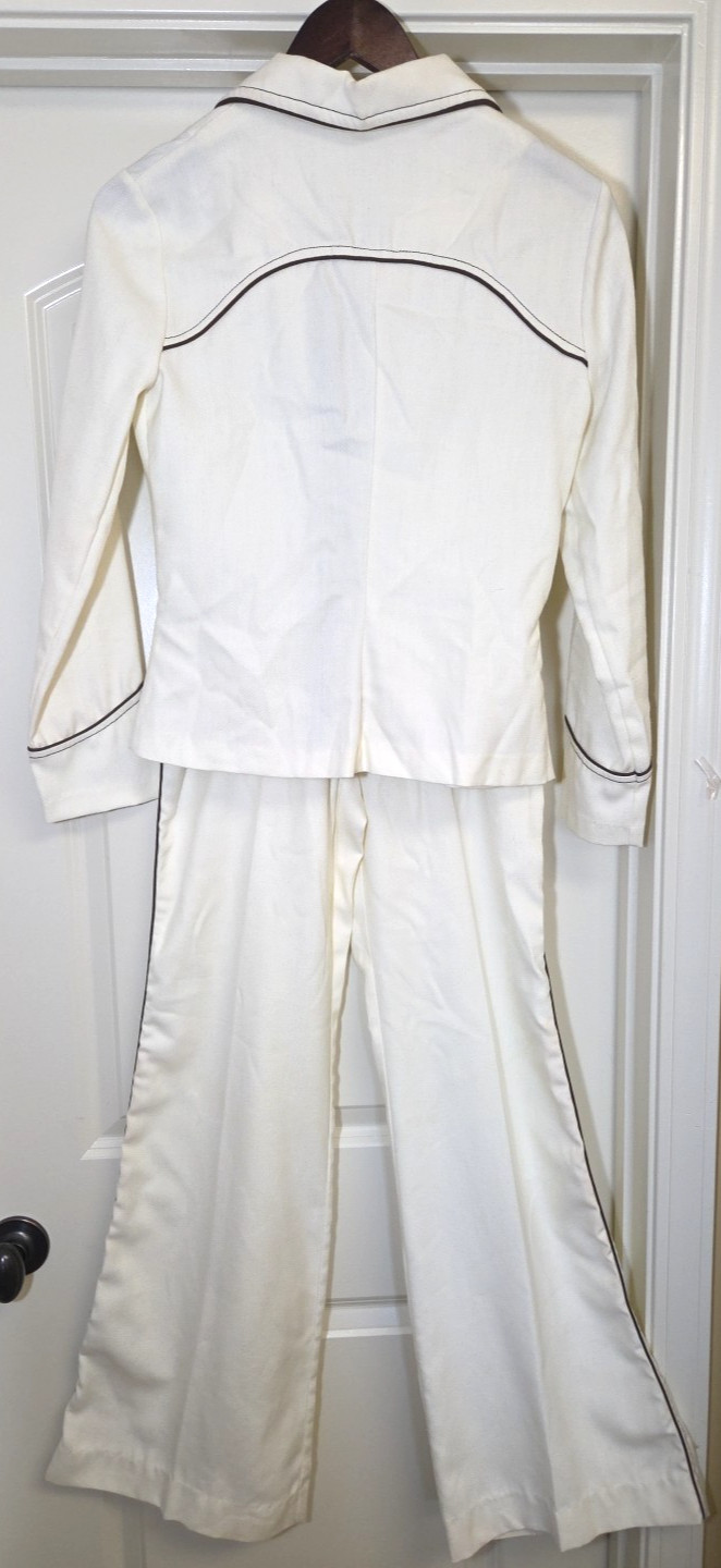 Vintage SIDE KICKS Western Suit Flare Pants Jacket Size 9 Women Equestrian 1970s
