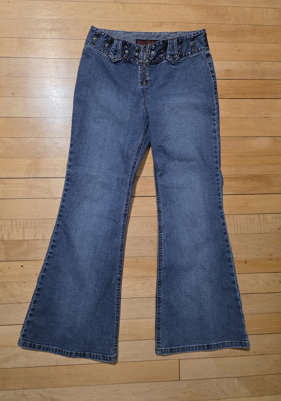 Vintage 90s/Y2K Mudd Low-Rise Flare Jeans Size 14 GIRLS 26” Waist