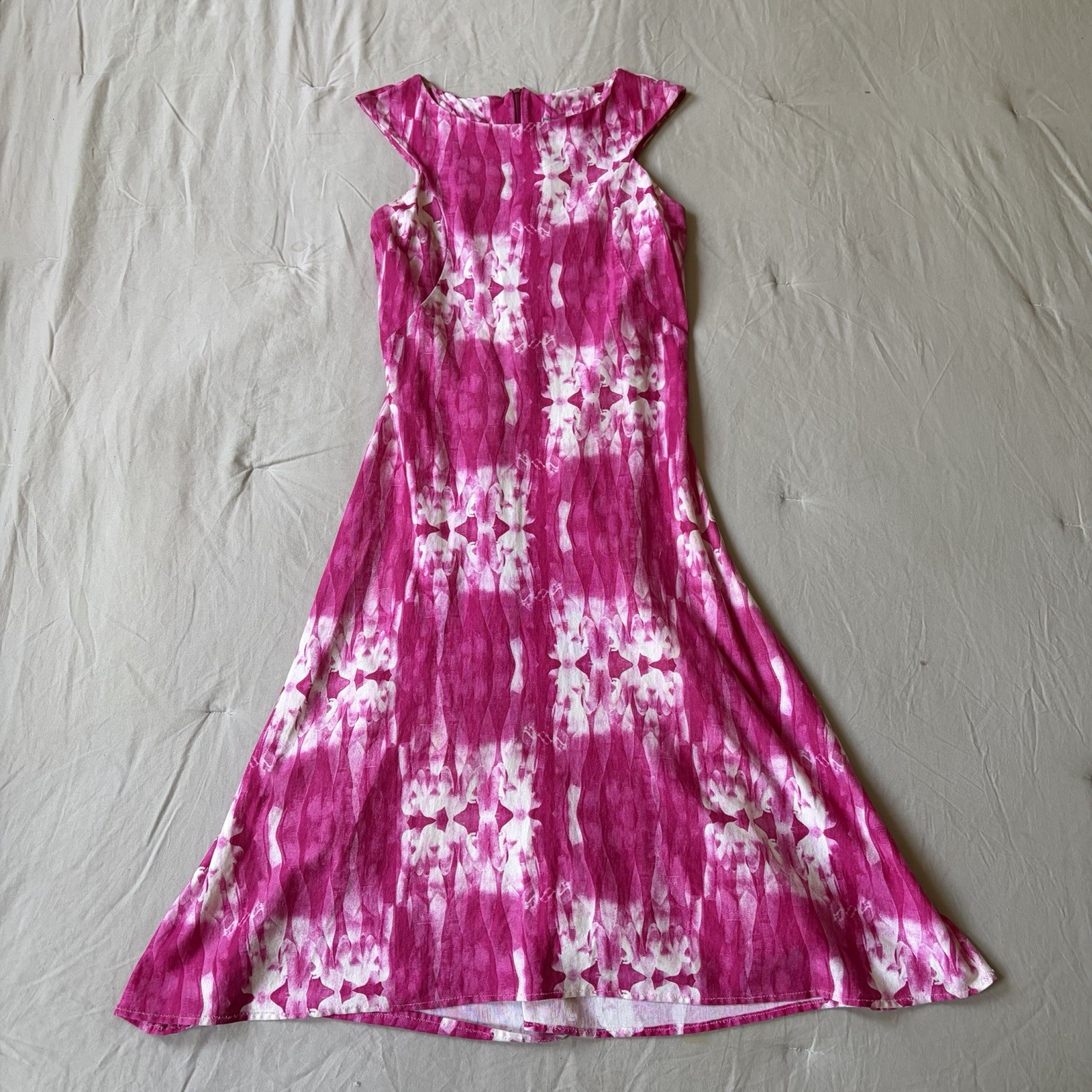 VERSUS Versace Vintage Pink Knee Length Summer Sun Dress Size Small