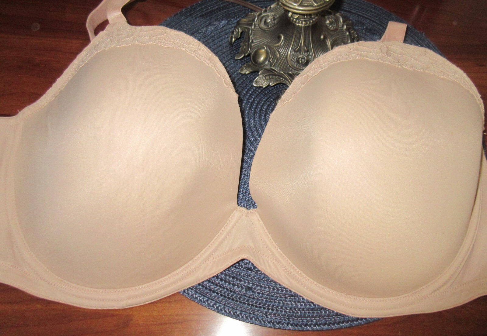 DREAM FIT NUDE padded push up plunge T SHIRT UW bra 46 DD