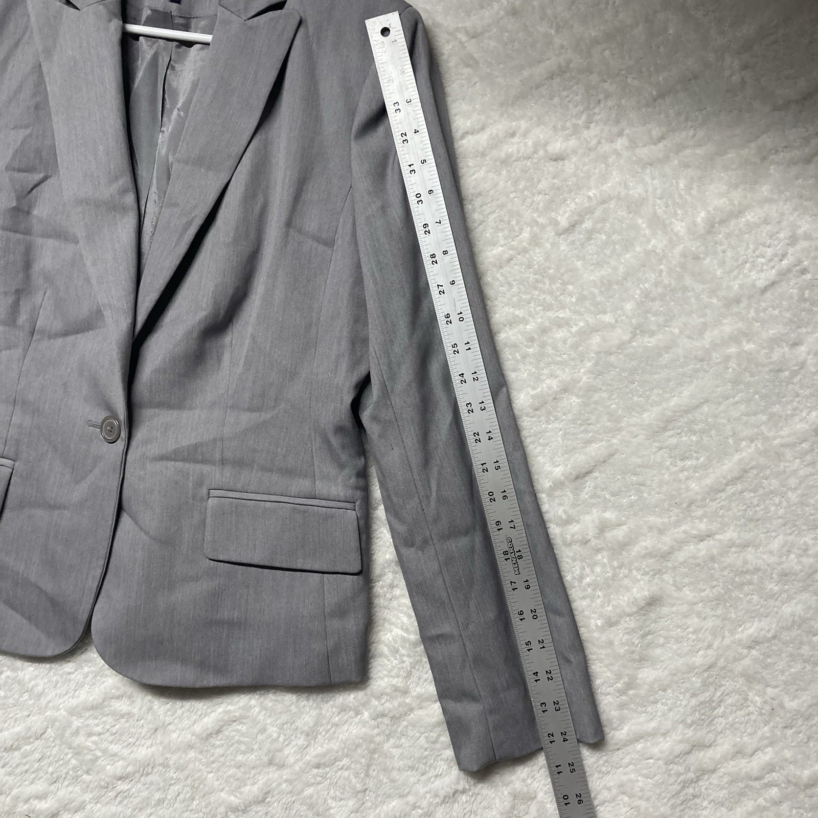 Skirt Suit Womens Size 10 Stretch Gray ANNE KLEIN 2 piece Professional Workwear