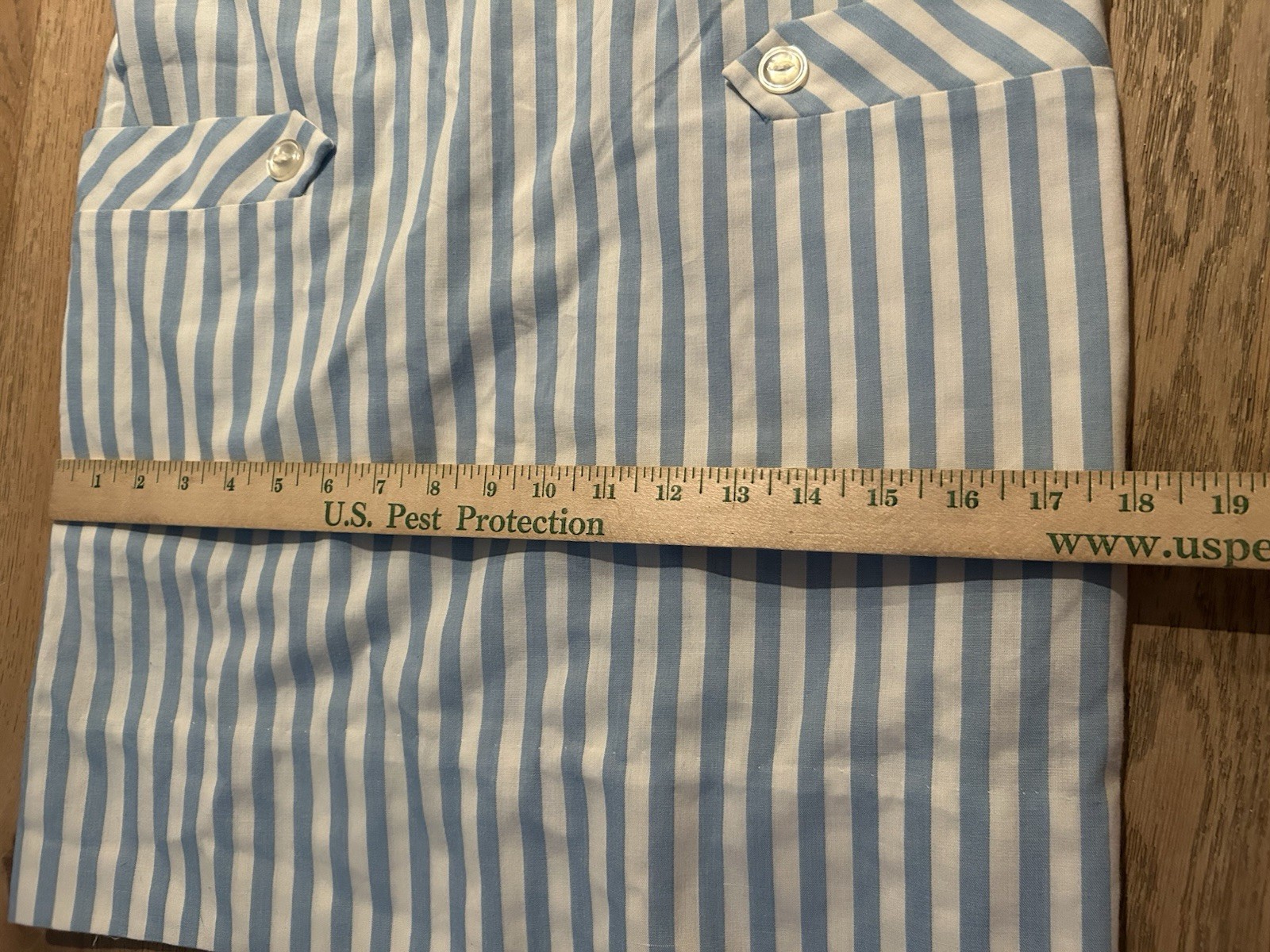 Vintage 1960’s Dress Women’s Blue Stripe Aline Everyday Casual Sleeveless