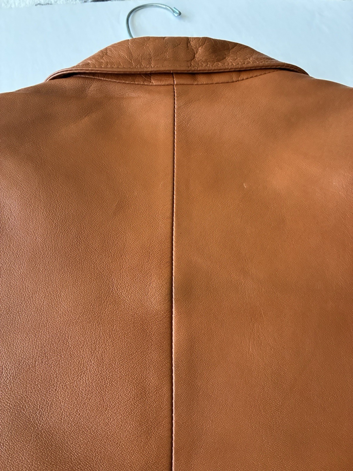 The Tannery West VTG Leather Blazer Jacket Women’s Brown Lined