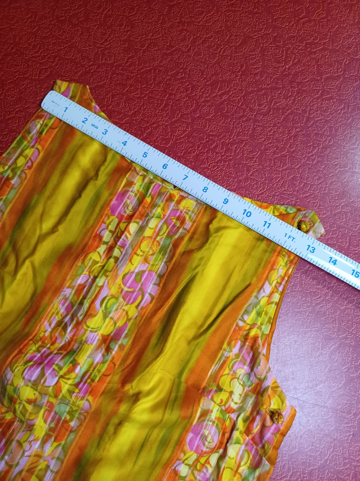 True VTG 1960s Mid-century Authentic Hawaiian Dress Mod Tiki Hawaii Loungewear M