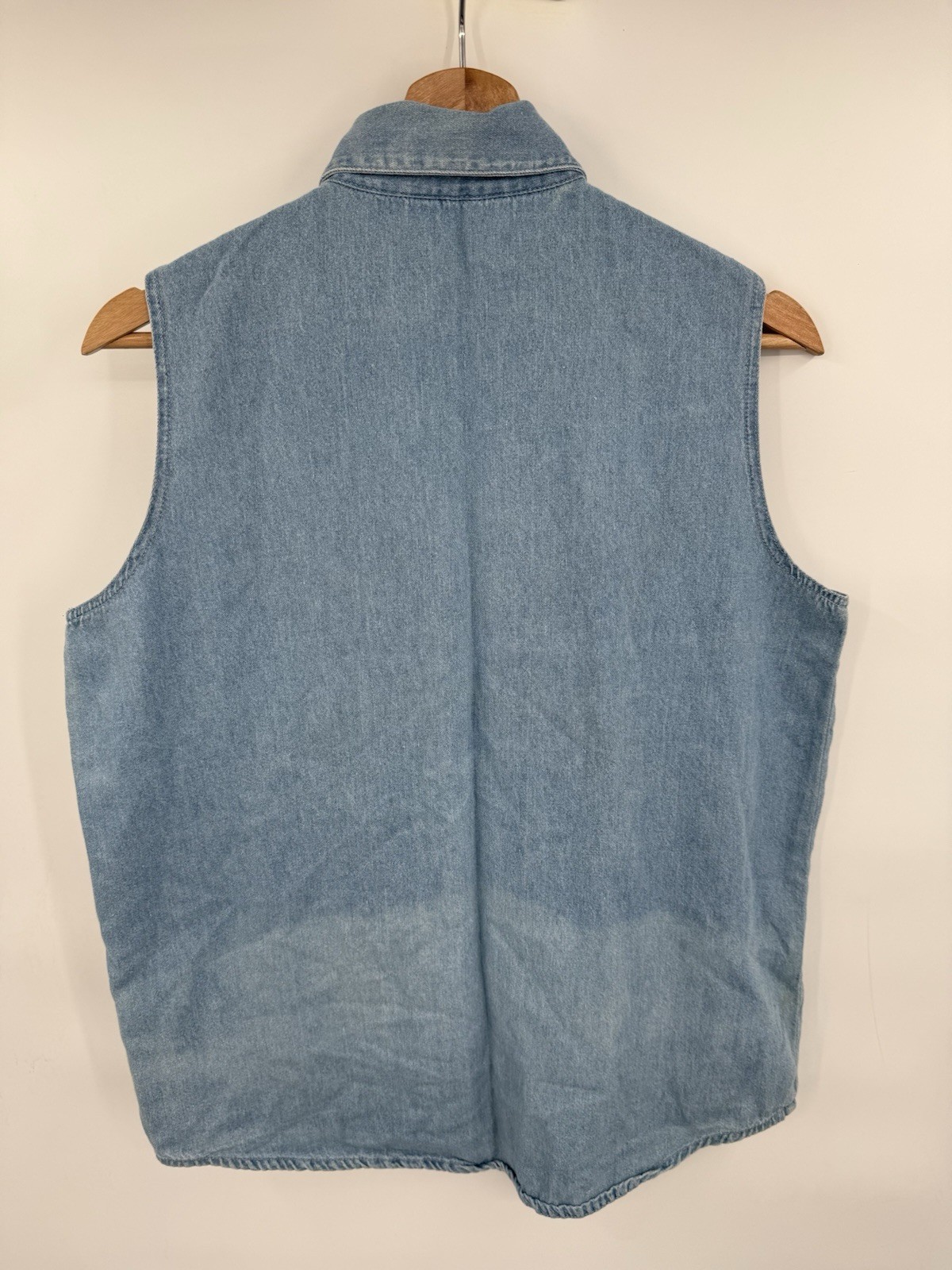 Vintage Mickey Unlimited Jerry Leigh Denim Top Women Size Medium Screenprint