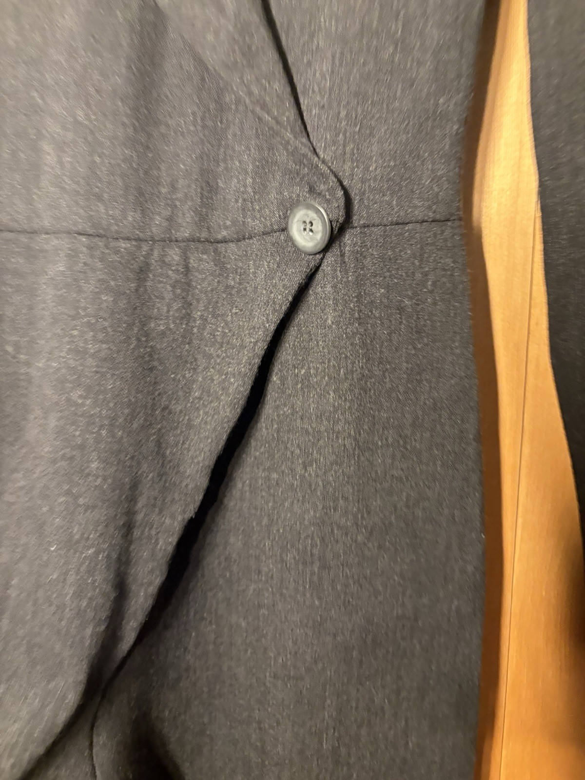 VTG Emporio Armani black asymmetric double-front blazer ROMPER Wool XS/S 36/26”